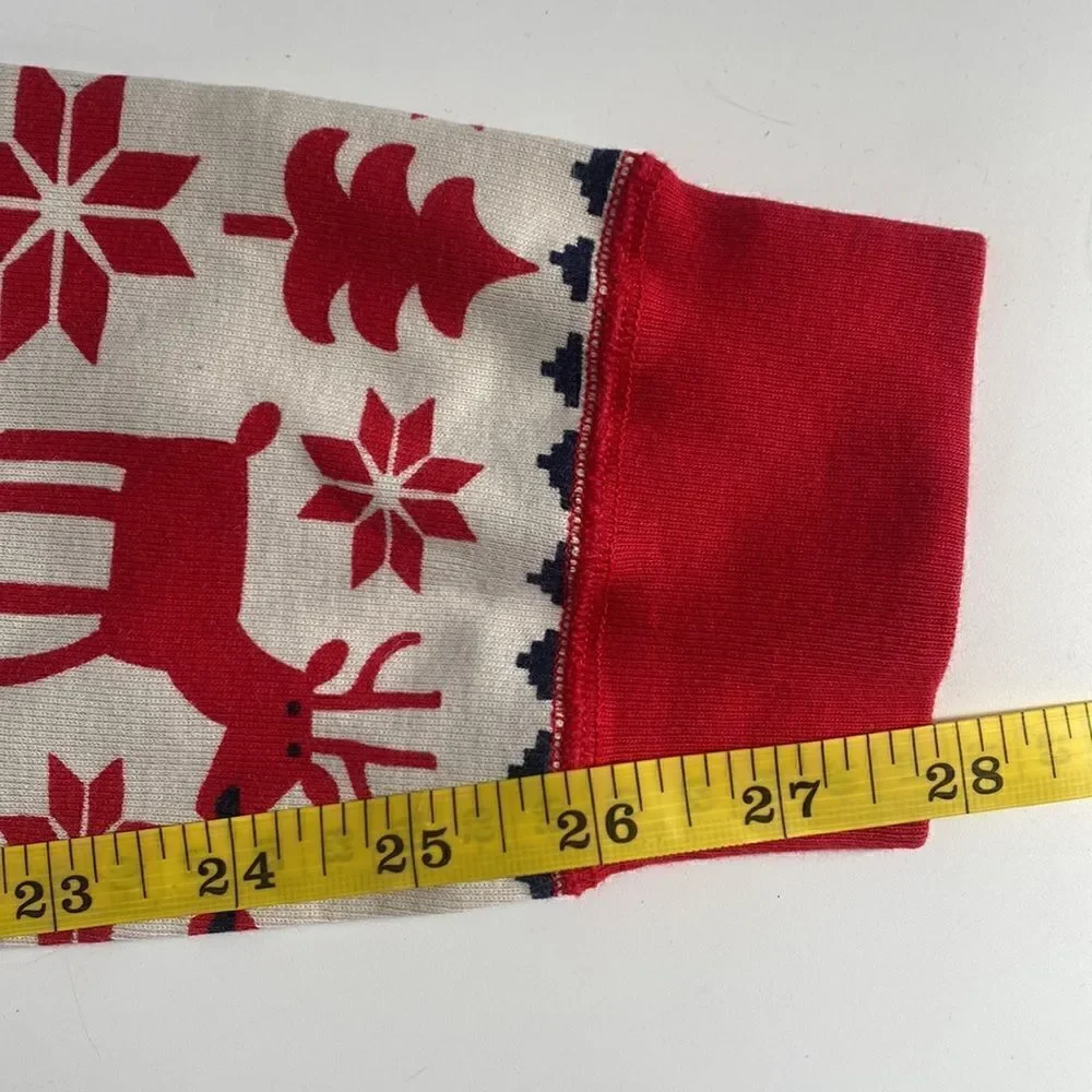 Hanna Andersson Christmas PJ Bottoms Girls Size 14 Holiday Deer Pajamas
